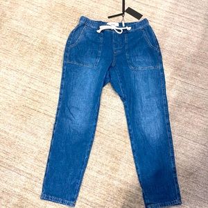 NWT One Teaspoon Recycled Denim Shabbie High Waist Drawstring Jeans